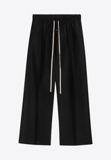 Fear Of God Logo Patch Wide-Leg Track Pants Black FG840-400WOS/P_FEARG-001