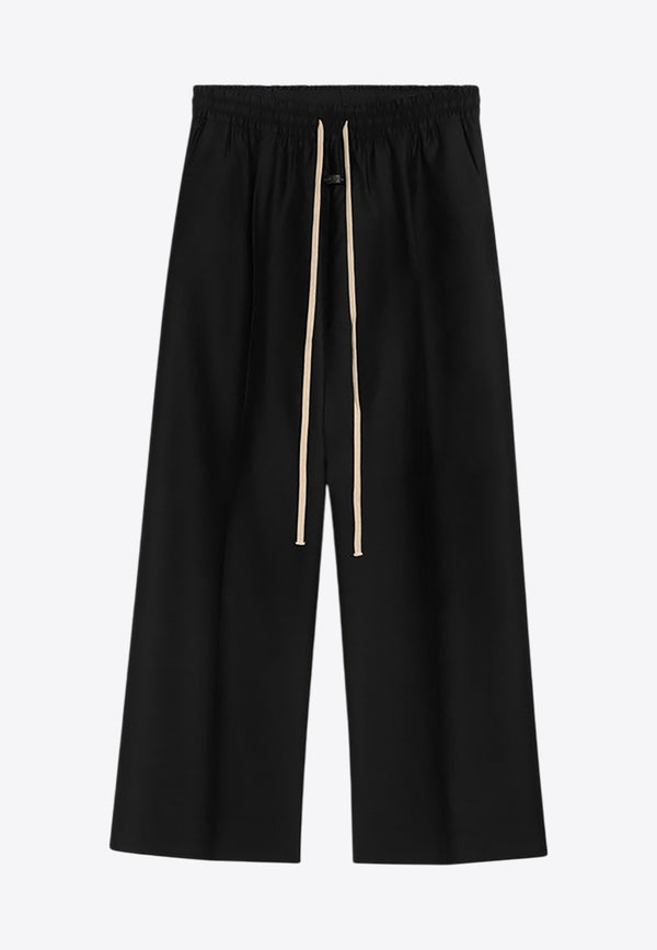 Fear Of God Logo Patch Wide-Leg Track Pants Black FG840-400WOS/P_FEARG-001