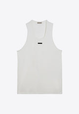 Fear Of God Logo Patch Ribbed Tank Top White FG850-026CTN/O_FEARG-100