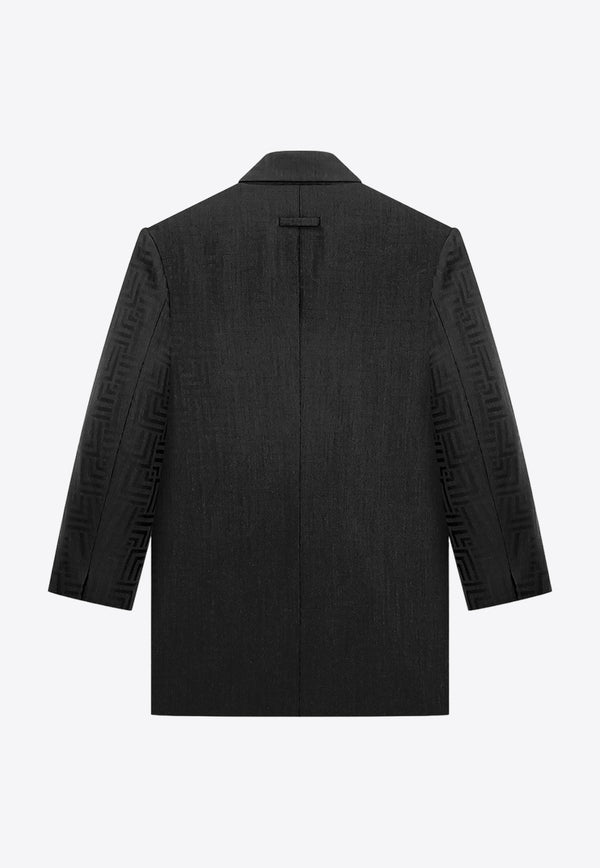 Fear Of God Double-Breasted Wool-Blend Jacquard Blazer Black FG860-3951JACBLACK