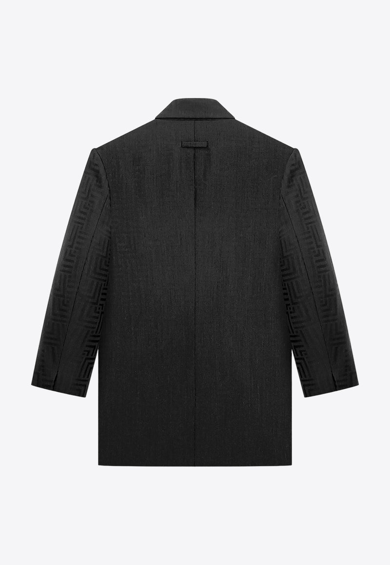 Fear Of God Double-Breasted Wool-Blend Jacquard Blazer Black FG860-3951JACBLACK