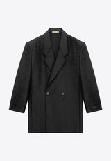 Fear Of God Double-Breasted Wool-Blend Jacquard Blazer Black FG860-3951JACBLACK