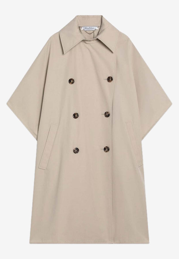 Max Mara Finezza Double-Breasted Cape Coat Beige FINEZZACO/Q_MAXM-002