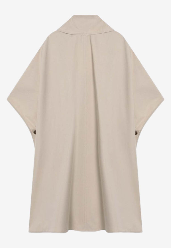 Max Mara Finezza Double-Breasted Cape Coat Beige FINEZZACO/Q_MAXM-002