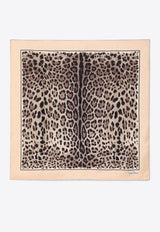 Dolce 
Gabbana Kim Leopard Print Silk Foulard Beige FN090RGDBQJ/P_DOLCE-H213M