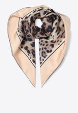 Dolce 
Gabbana Kim Leopard Print Silk Foulard Beige FN090RGDBQJ/P_DOLCE-H213M