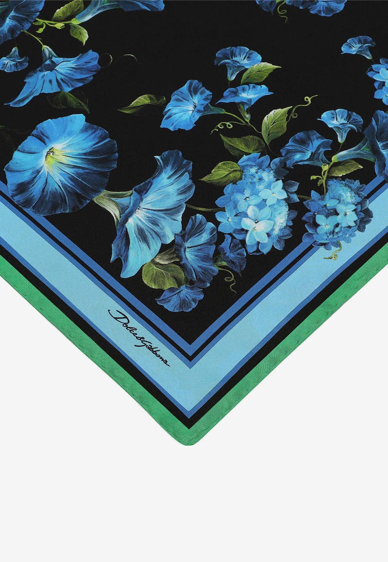 Dolce 
Gabbana Bluebell Silk Foulard FN093R GDB7G HD4YH