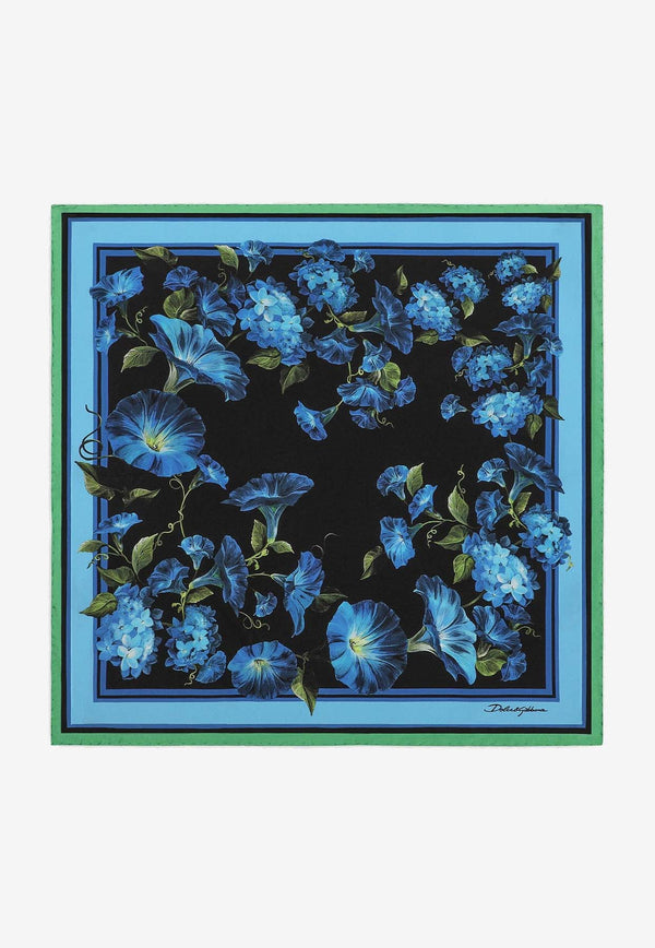 Dolce 
Gabbana Bluebell Silk Foulard FN093R GDB7G HD4YH