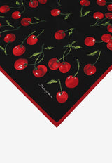 Dolce 
Gabbana Cherry Print Small Silk Scarf FN093R GDBI1 HN4IY Multicolor