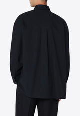 Studio Nicholson Over Frame Long-Sleeved Shirt Black FRAME1133/P_STUNI-BI