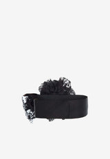 Dolce 
Gabbana Floral Appliqué Satin Choker FT094R FUM3R N0000 Black