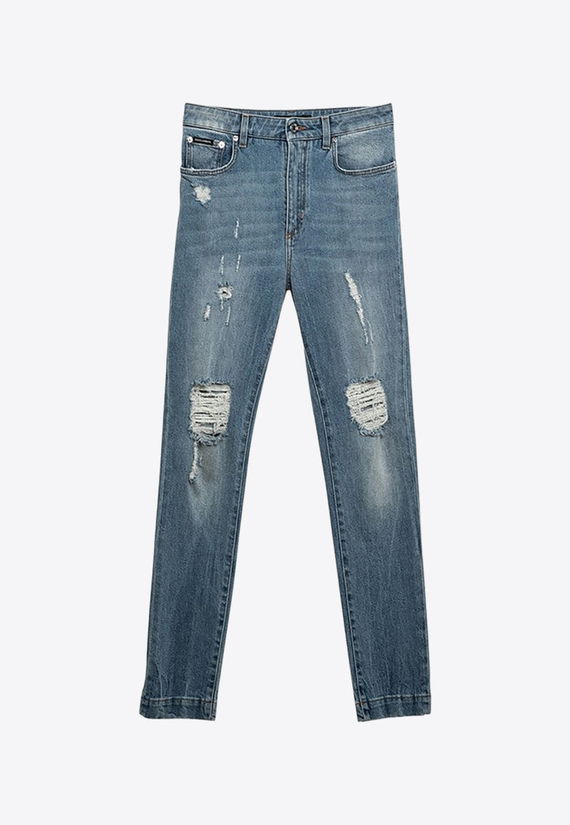 Dolce 
Gabbana Distressed Skinny Jeans FTAH6DG8EE8/O_DOLCE-S9001