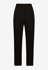 Dolce 
Gabbana High-Waist Wool Cigarette Pants FTAM0T FU28J N0000 Black