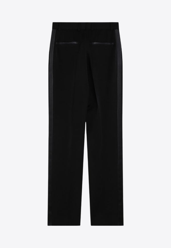 Dolce 
Gabbana High-Waist Wool Tuxedo Pants Black FTAM0TFU21E/P_DOLCE-N0000