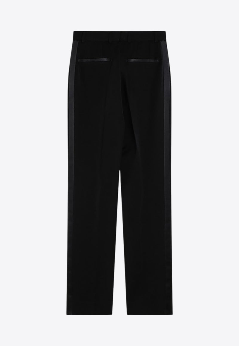 Dolce 
Gabbana High-Waist Wool Tuxedo Pants Black FTAM0TFU21E/P_DOLCE-N0000