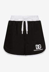 Dolce 
Gabbana Logo Embroidered Jersey Shorts FTC2SZ GDB6F N0000