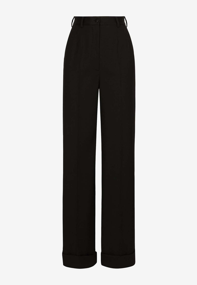 Dolce 
Gabbana Flared Wool Pants FTC32T FU28J N0000 Black