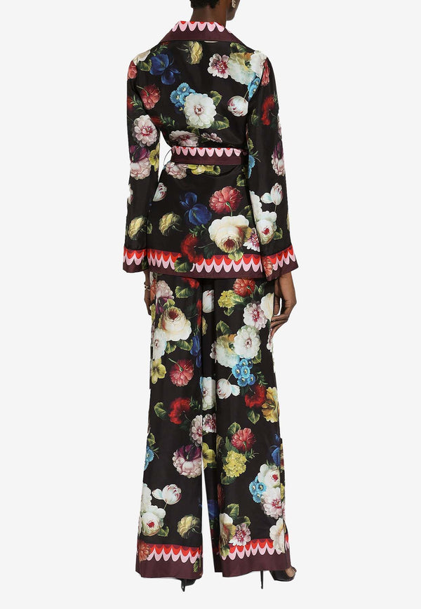 Dolce 
Gabbana Nocturnal Flower Print Pants FTC3VT HI1RE HH4YF Multicolor