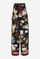 Dolce 
Gabbana Nocturnal Flower Print Pants FTC3VT HI1RE HH4YF Multicolor