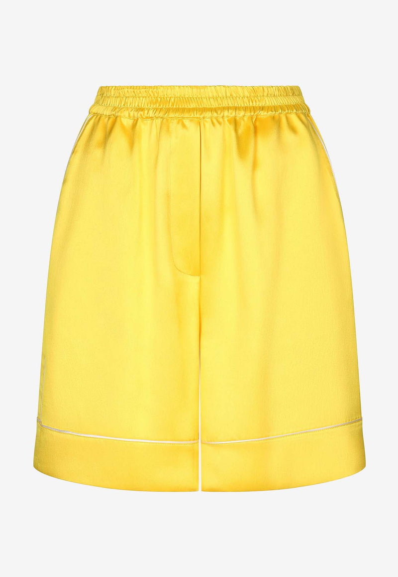 Dolce 
Gabbana Silk Pajama Shorts FTC42T FU1NU A0177 Yellow