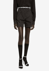 Dolce 
Gabbana Polka Dot Print Shorts FTC5WT FSFNP HNZPW Black