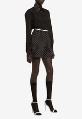 Dolce 
Gabbana Polka Dot Print Shorts FTC5WT FSFNP HNZPW Black