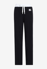 Dolce 
Gabbana DG Logo Drawstring Track Pants Black FTC94Z GDCX8 N0000