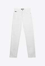 Dolce 
Gabbana Logo-Plate Straight-Leg Jeans FTCS0DG8IB7/O_DOLCE-S9001