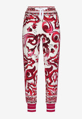 Dolce 
Gabbana Majolica Print Track Pants FTCX2T FPIAI H63TN Pink