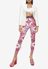 Dolce 
Gabbana Majolica Print Leggings FTCX3T FPGBM H83TN Pink