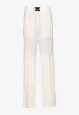 Dolce 
Gabbana Logo Straight-Leg Pants FTCZJT GDBWT W0800 White