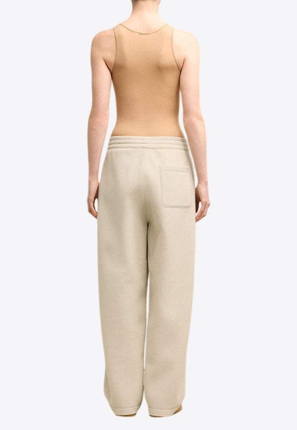 AMI PARIS Wool-Blend Pleated Pants FTR218.750CREAM