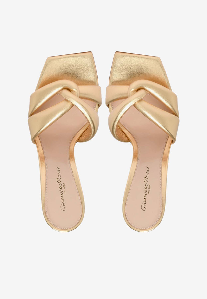 Gianvito Rossi Amour 85 Nappa Leather Mules G10012 85RIC NPSMEKO LAMB SILK MEKONG