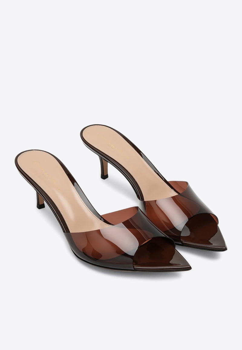 Gianvito Rossi Elle 55 Plexi Mules Brown G15120GSV/Q_GIANV-BROB