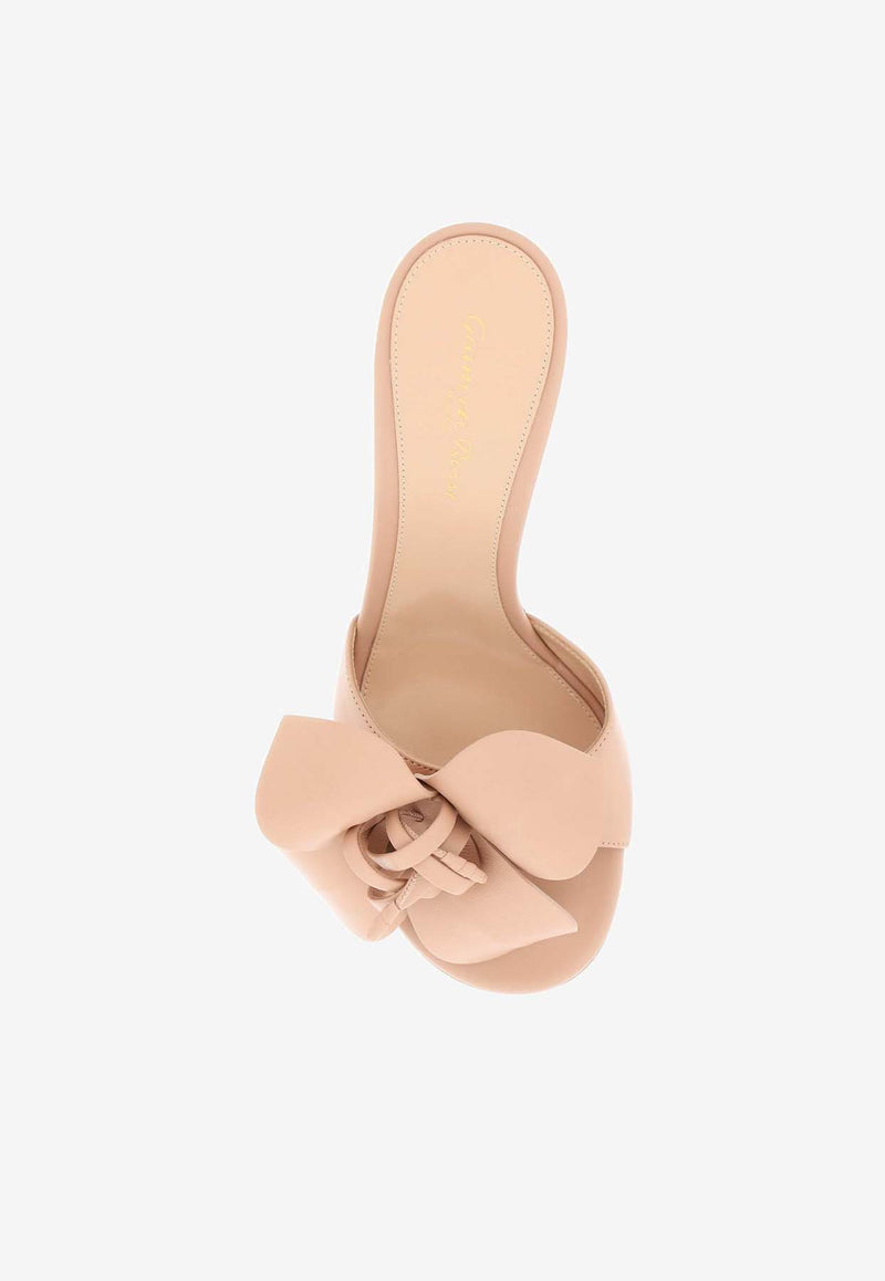 Gianvito Rossi 85 Sandals in Nappa Leather G15360 85RIC NAPPEAH LAMB PEACH