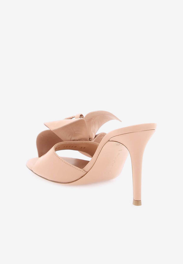 Gianvito Rossi 85 Sandals in Nappa Leather G15360 85RIC NAPPEAH LAMB PEACH