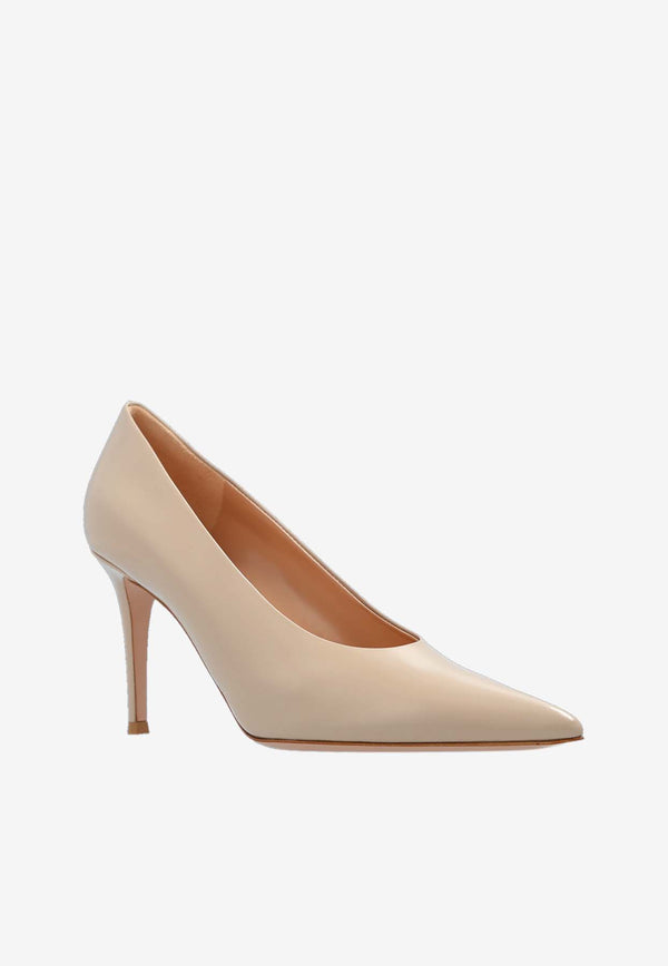 Gianvito Rossi Robbie 85 Leather Pumps G22277 85RIC TOKMOUS TOKIO MOUSSE