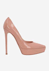 Gianvito Rossi 105 Patent Leather Platform Pumps G22299 15RIC VERPEAH PATENT PEACH