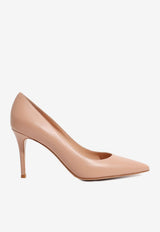 Gianvito Rossi Gianvito 85 Leather Pumps Peach G24580 85RIC VITPEAH CALF PEACH