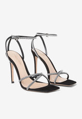 Gianvito Rossi 105 Suede Crystal-Embellished Sandals Black G32326 15RIC CAMNERO SUEDE BLACK