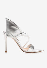 Gianvito Rossi Dositea 105 Leather Sandals Silver G32369 15RIC NPSARGE LAMB SILK SILVER