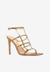 Gianvito Rossi Mondry 95 Caged Leather Sandals G32427 95RIC METMEKO METAL MEKONG