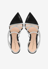 Gianvito Rossi Ettie 105 Crystal Embellished Sandals G32439 15RIC BNUARNE NUIT SILVER BLACK