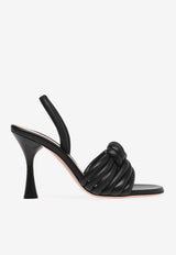 Gianvito Rossi Ottavia 95 Nappa Leather Sandals G32458 95LAC NAPNERO LAMB BLACK