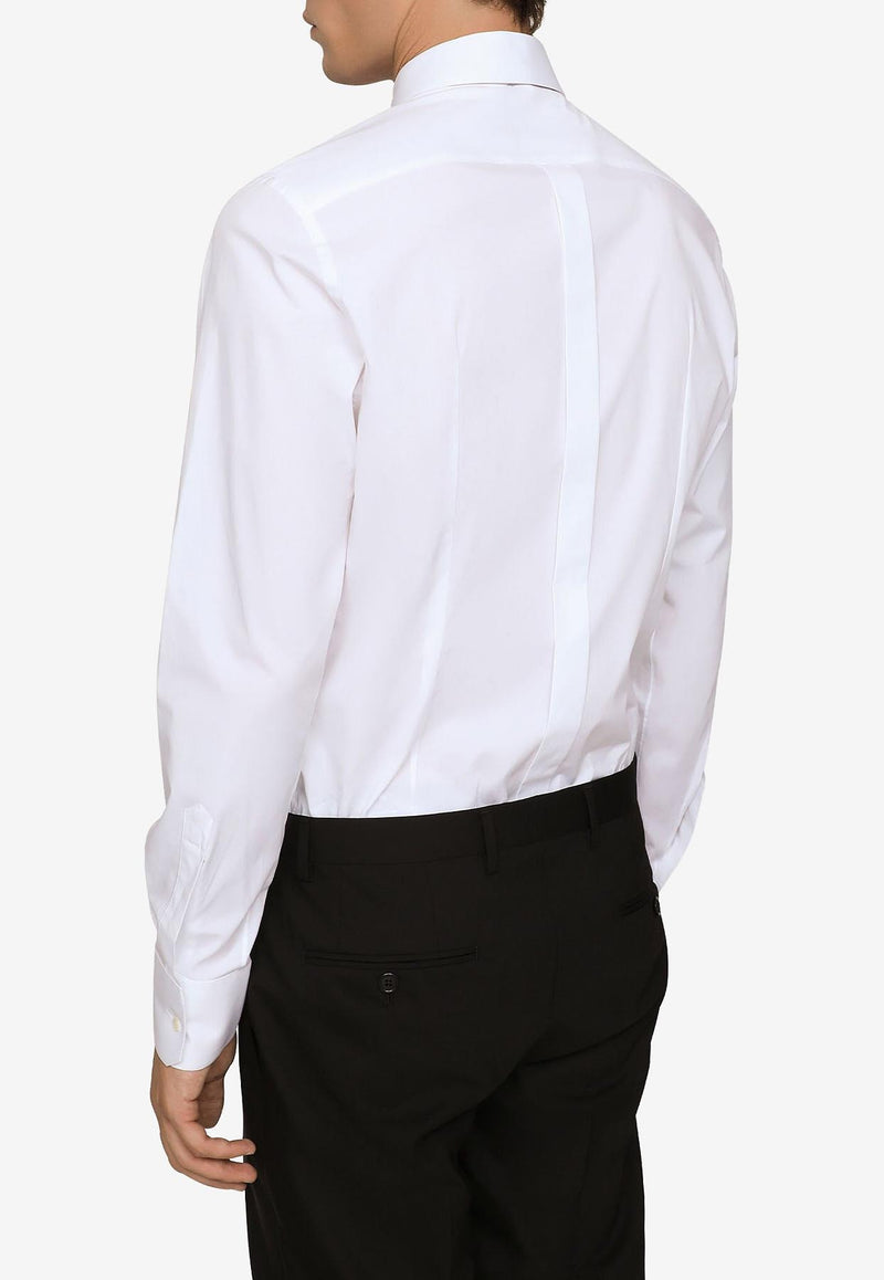 Dolce 
Gabbana Long-Sleeved Poplin Shirt White G5EJ0T GG826 W0800