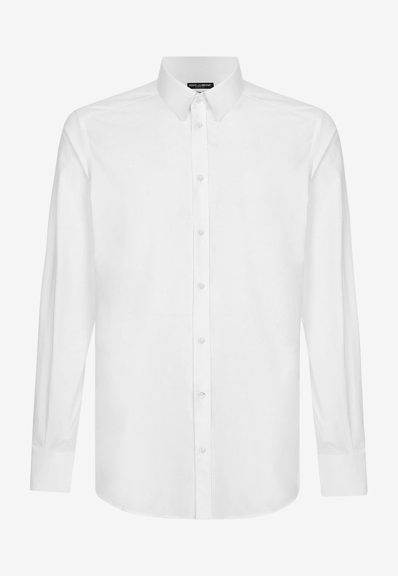 Dolce 
Gabbana Long-Sleeved Poplin Shirt White G5EJ0T GG826 W0800