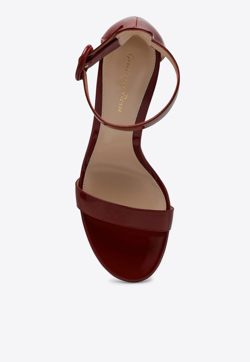 Gianvito Rossi Portofino 85 Patent Leather Sandals Bordeaux G60953NUI/Q_GIANV-ROUG