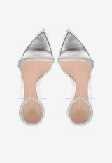 Gianvito Rossi Montecarlo 105 Crystal-Embellished Sandals G61408 15RIC BNSARAR LAMB SILK SILVER SILVER