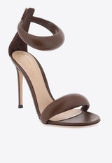 Gianvito Rossi Bijoux 105 Leather Sandals G61635 15RIC NAPBROW LAMB BROWN