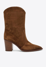 Gianvito Rossi Denver 70 Suede Boots Brown G73546CAS/O_GIANV-TEXA